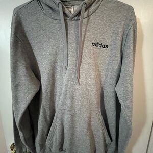 Adidas Men's Gray Hoodie small front pocket